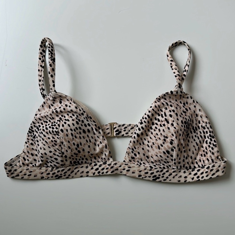 Hollister Leopard Print Bikini Top